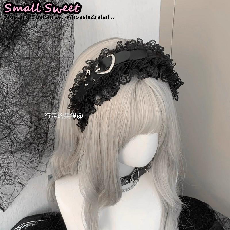 Leatherwork Pony - Goth Hair accessories Harajuku Gothic Lolita