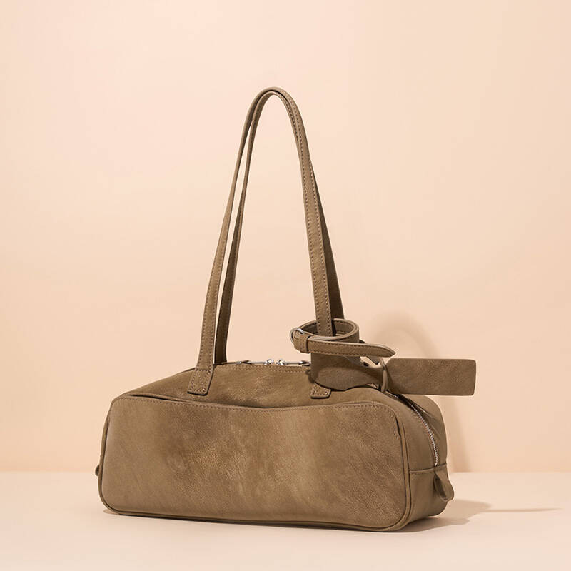 Leather Work Handbags For Women - Toptrends Suede Cow Genuine Leather Underarm