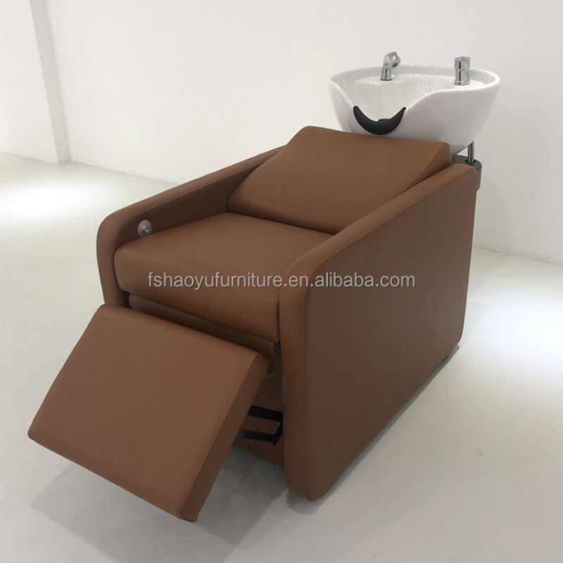 Leatherwork Pony - custom.Modern Style Hair Salon Brown Leather