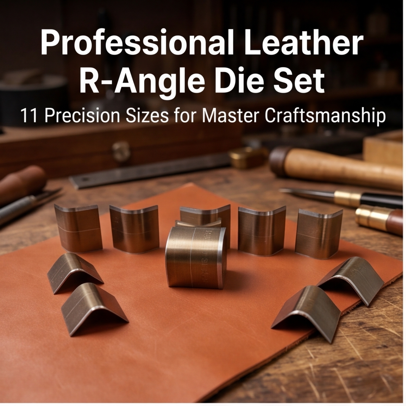 Leatherwork Punching Tool - A03 Leather R-Corner Punch Multi-Sized round