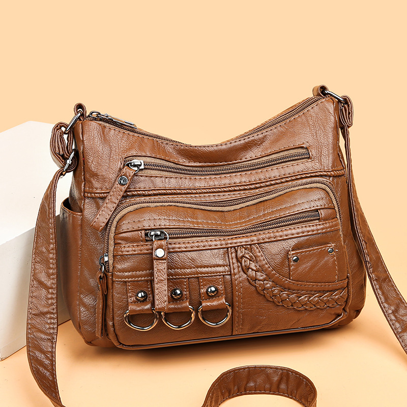 Vintage PU Crossbody Bag, Wome - Leather Work Handbags For Women recensione e prezzo