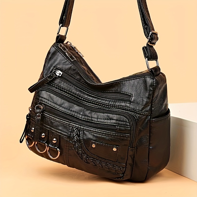 Vintage PU Crossbody Bag, Wome - Leather Work Handbags For Women recensione e prezzo