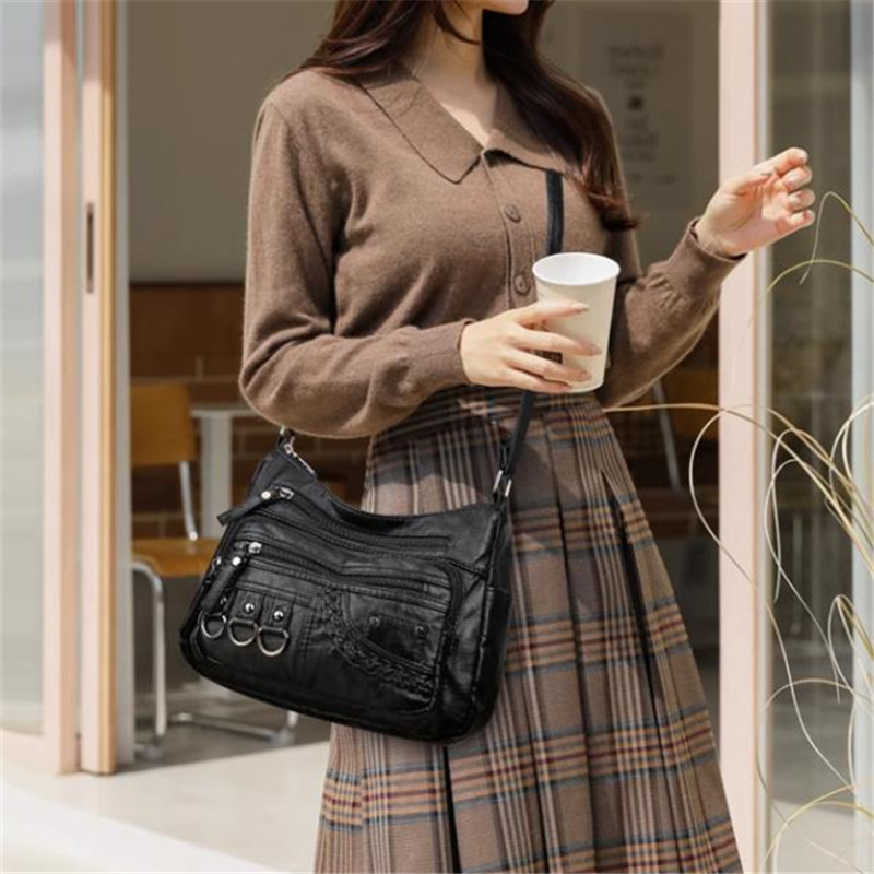 Vintage PU Crossbody Bag, Wome - Leather Work Handbags For Women recensione e prezzo