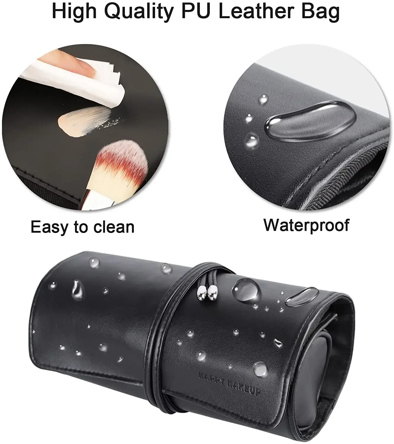 Women's Makeup Brush Bag Rolli - Leatherwork Roller recensione e prezzo