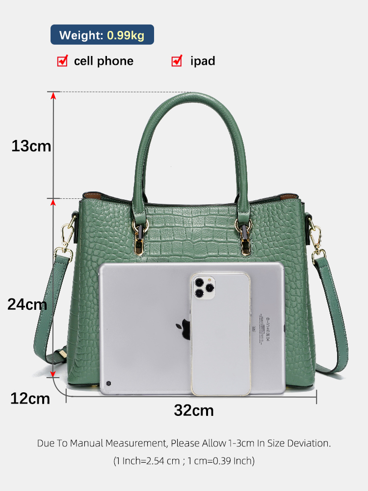 Zency Women's Genuine Leather  - Leather Work Handbags For Women recensione e prezzo
