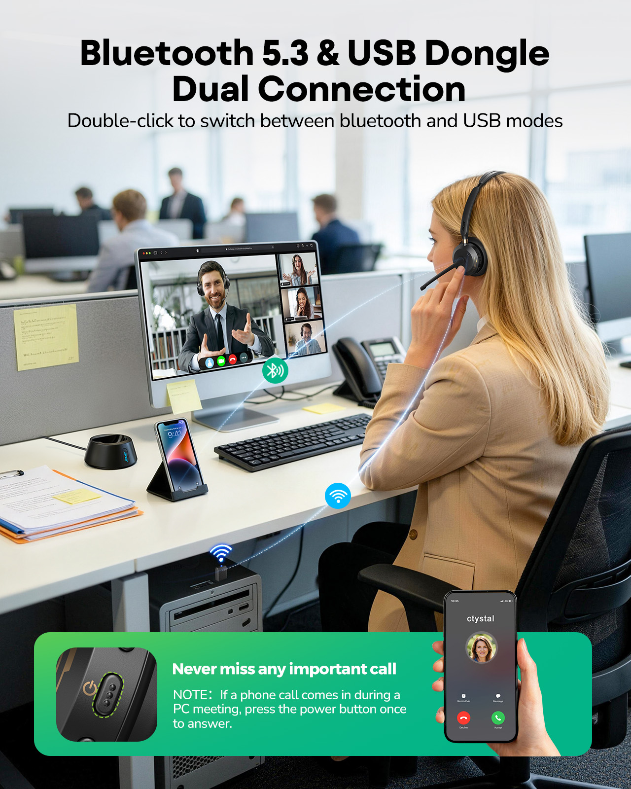 Acer Wireless Headset with Mic - Leatherwork Manual recensione e prezzo