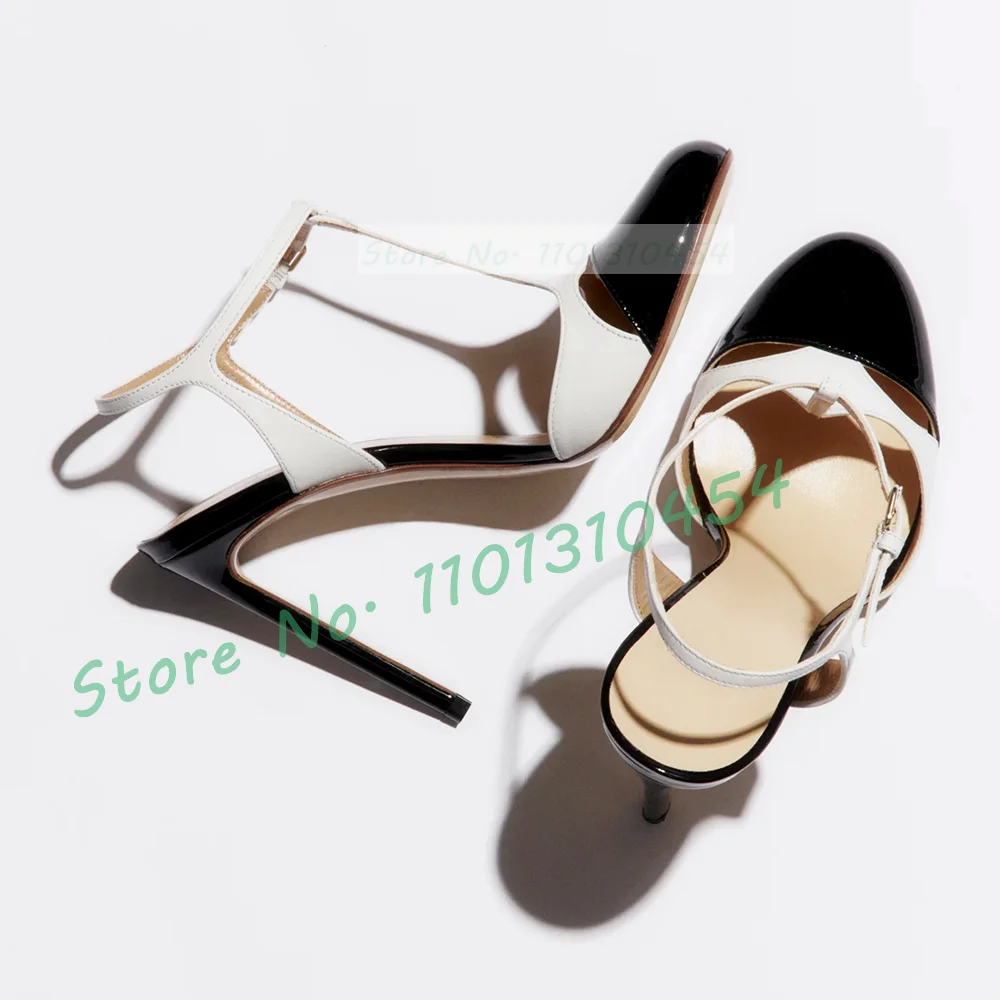 Two Tones T-bar Sandals For Wo - Leather Working recensione e prezzo