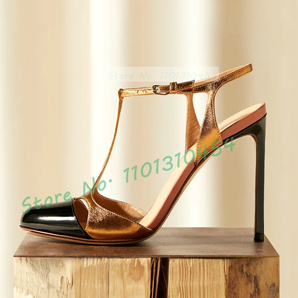 Two Tones T-bar Sandals For Wo - Leather Working recensione e prezzo