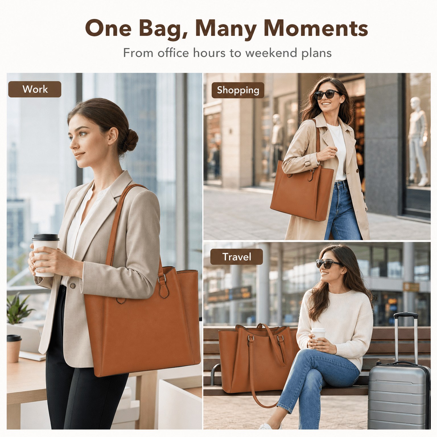 Tote Bag for Women, Large PU L - Leather Working recensione e prezzo