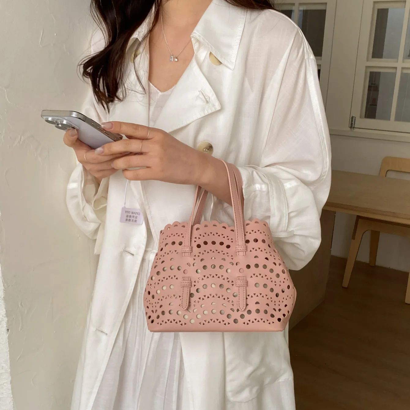 Red Hollow Printed Crossbody B - Leather Work Handbags For Women recensione e prezzo