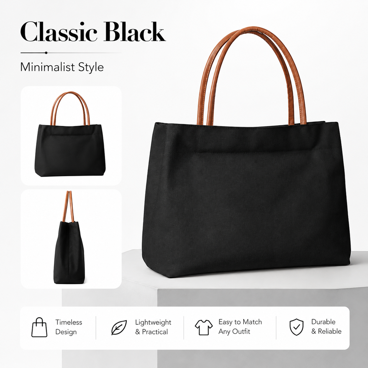 Minimalist Canvas Tote Bag Wom - Leather Work Handbags For Women recensione e prezzo
