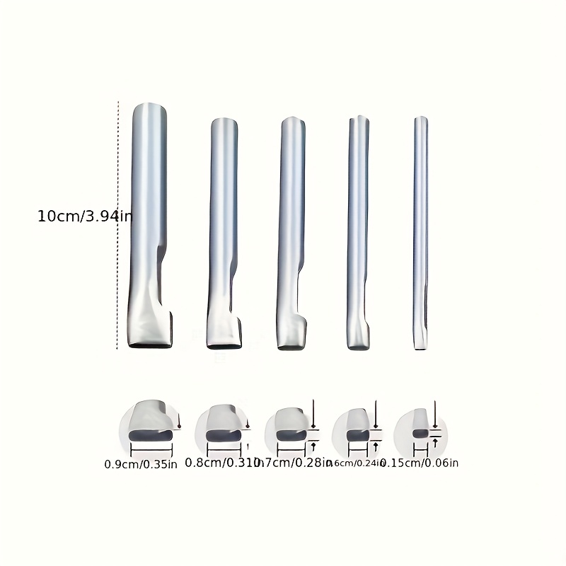 5pcs Leather Oblong Belt Hole  - Leatherwork Punching Tool recensione e prezzo