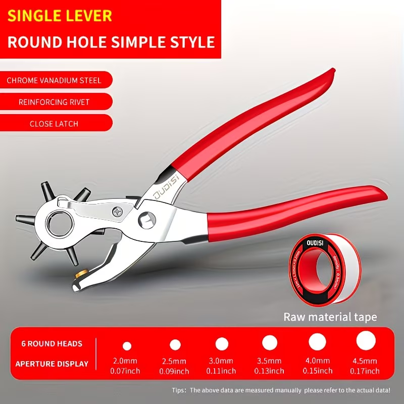 Rotary Leather Punch Pliers -  - Leatherwork Punching Tool recensione e prezzo