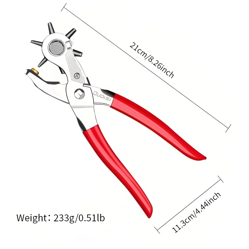 Rotary Leather Punch Pliers -  - Leatherwork Punching Tool recensione e prezzo