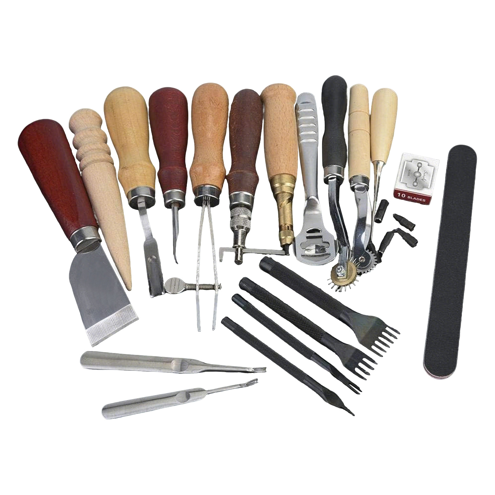 Leather Tools, 19 Pcs Leather  - Leatherwork Punching Tool recensione e prezzo