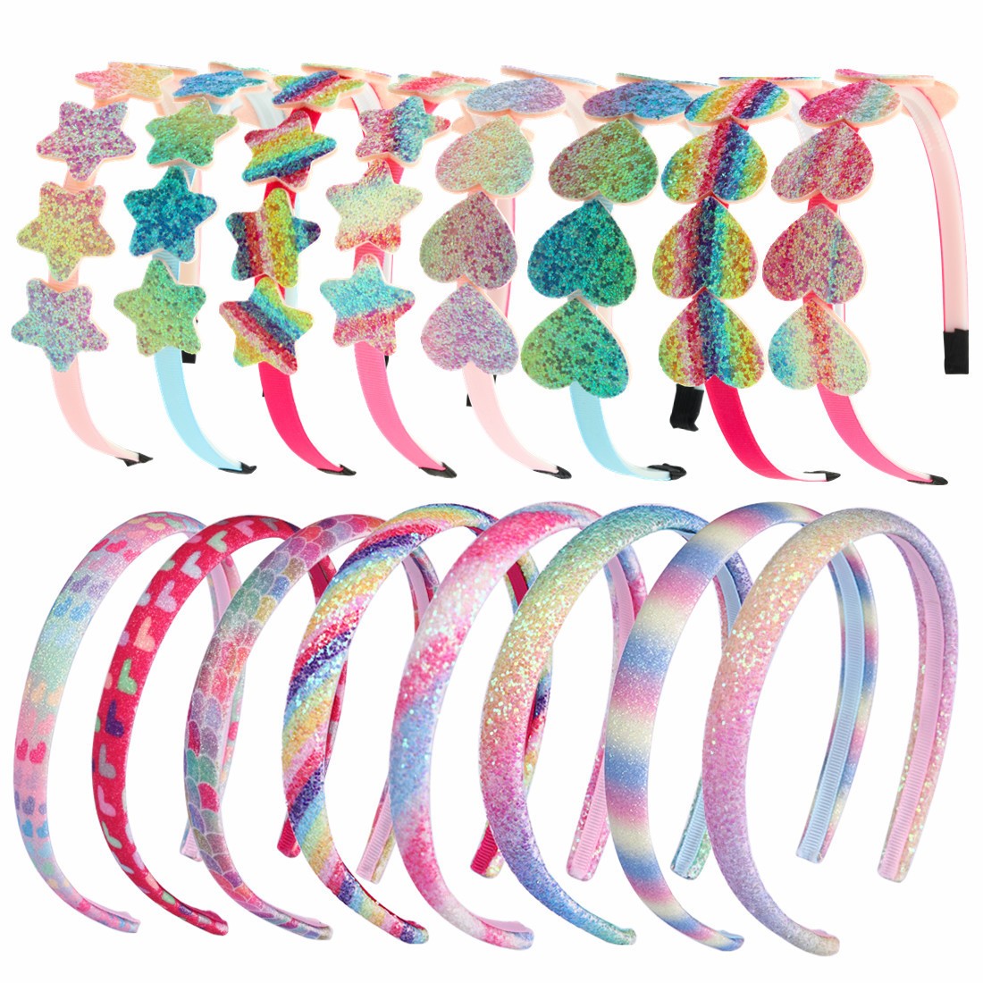 1pc Cute Heart Star Headbands  - Leatherwork Pony recensione e prezzo