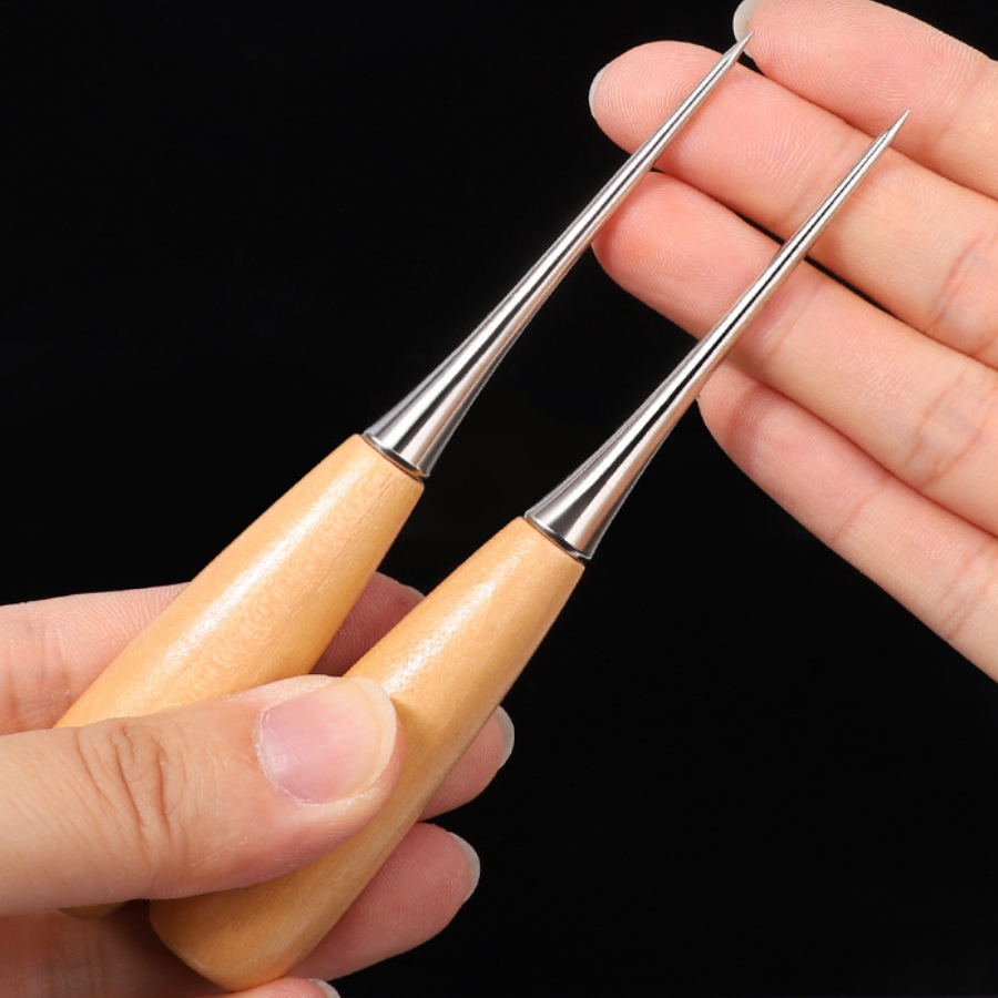 2pcs Leather Hand Stitching Aw - Leatherwork Punching Tool recensione e prezzo