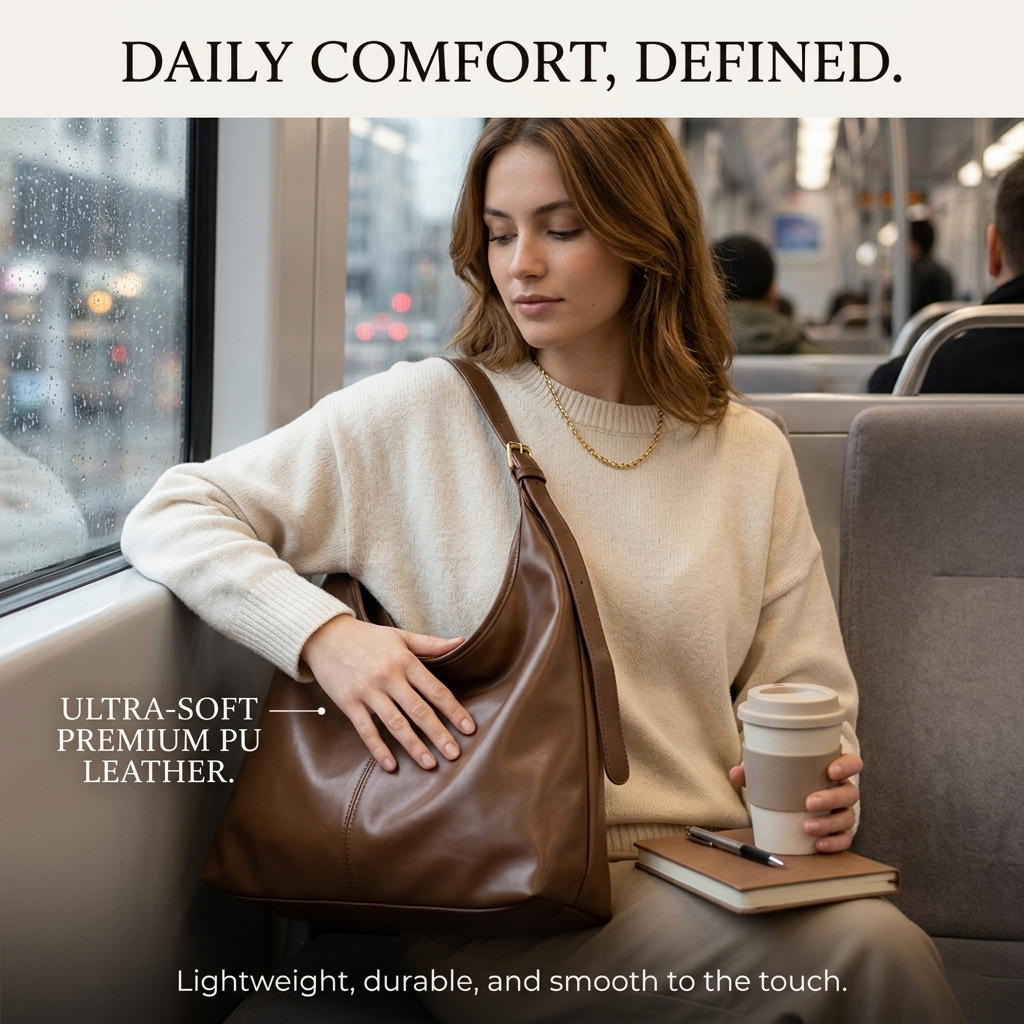 Hobo Shoulder Bag for Women So - Leather Work Handbags For Women recensione e prezzo