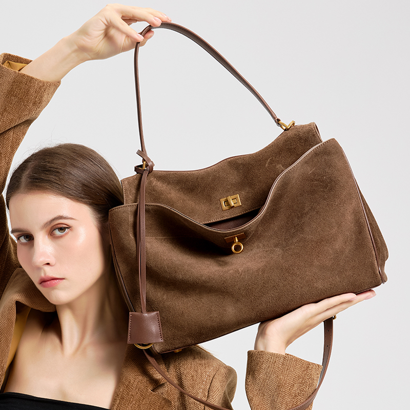 Ladies' large capacity genuine - Leather Work Handbags For Women recensione e prezzo
