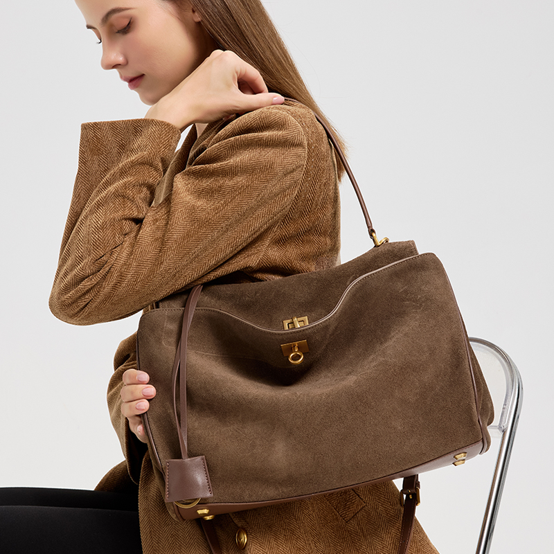 Ladies' large capacity genuine - Leather Work Handbags For Women recensione e prezzo
