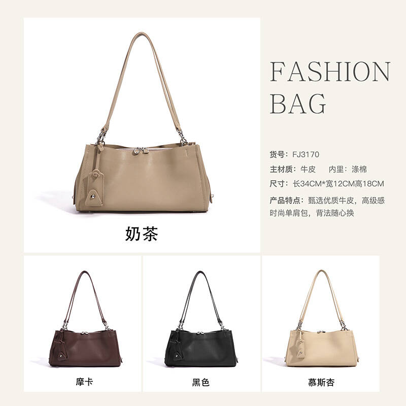 New Genuine Leather Underarm W - Leather Work Handbags For Women recensione e prezzo